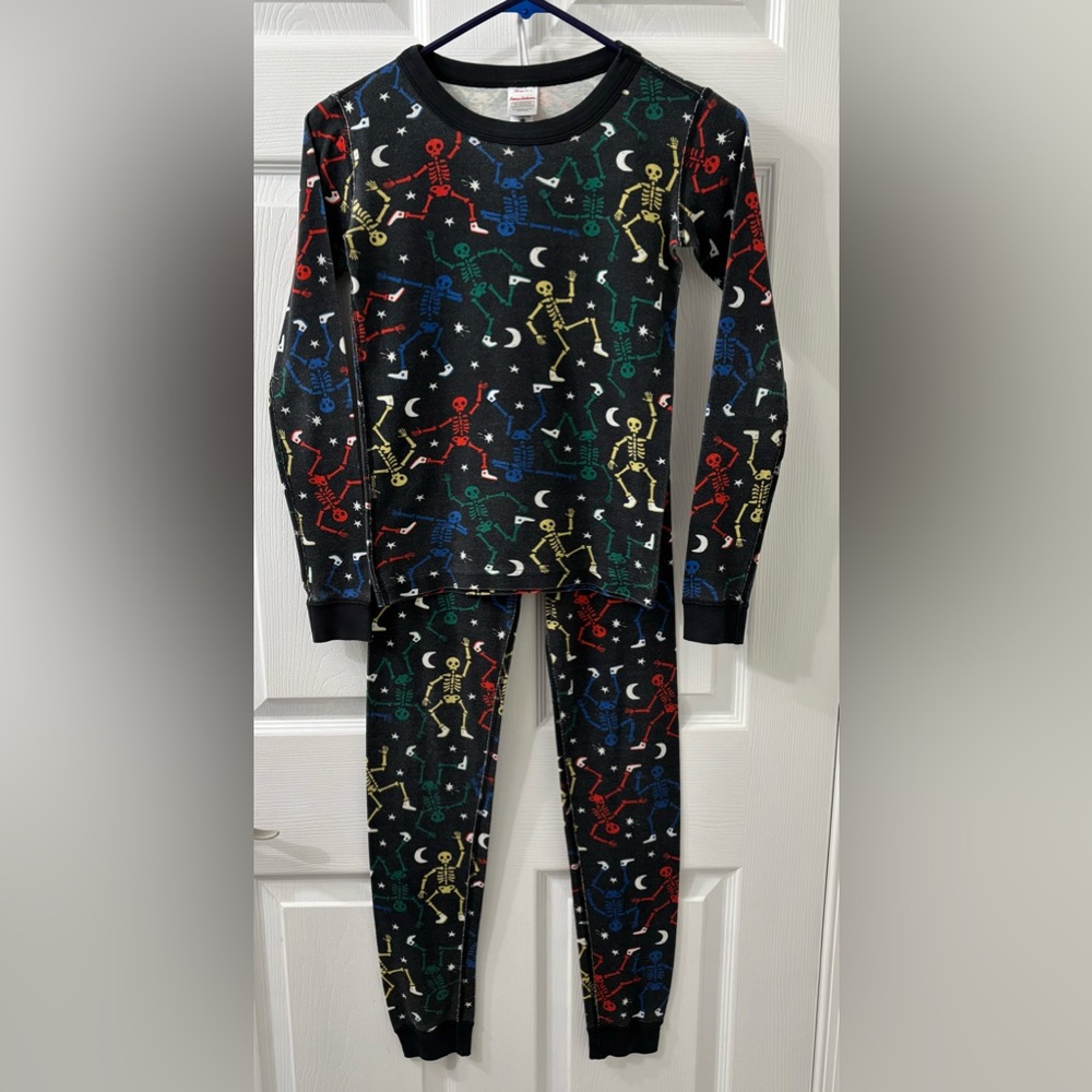 Hanna Anderson Skeleton Long John Skeleton Pajamas